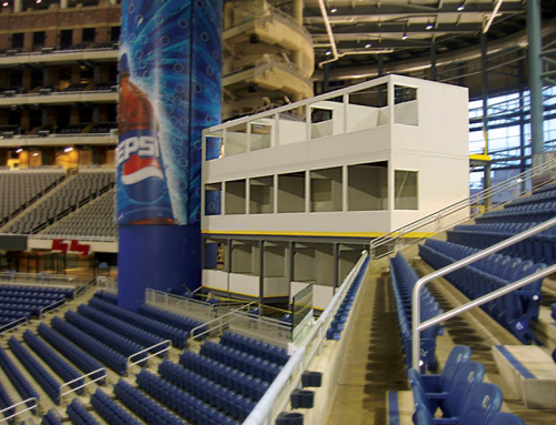 Press Box Mezzanine: Modular Building Panels